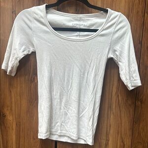 Everlane Women's White Short Sleeve Tee